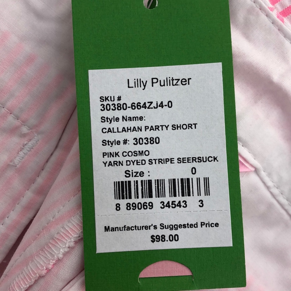 Lilly Pulitzer Pink Cosmo Callahan Party Shorts - Picture 8 of 10